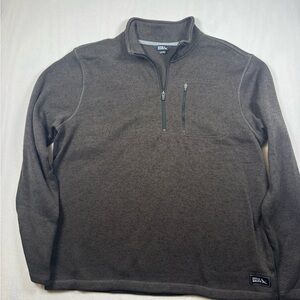 Eddie Bauer Brown Men's Half-Zip Fleece Pullover